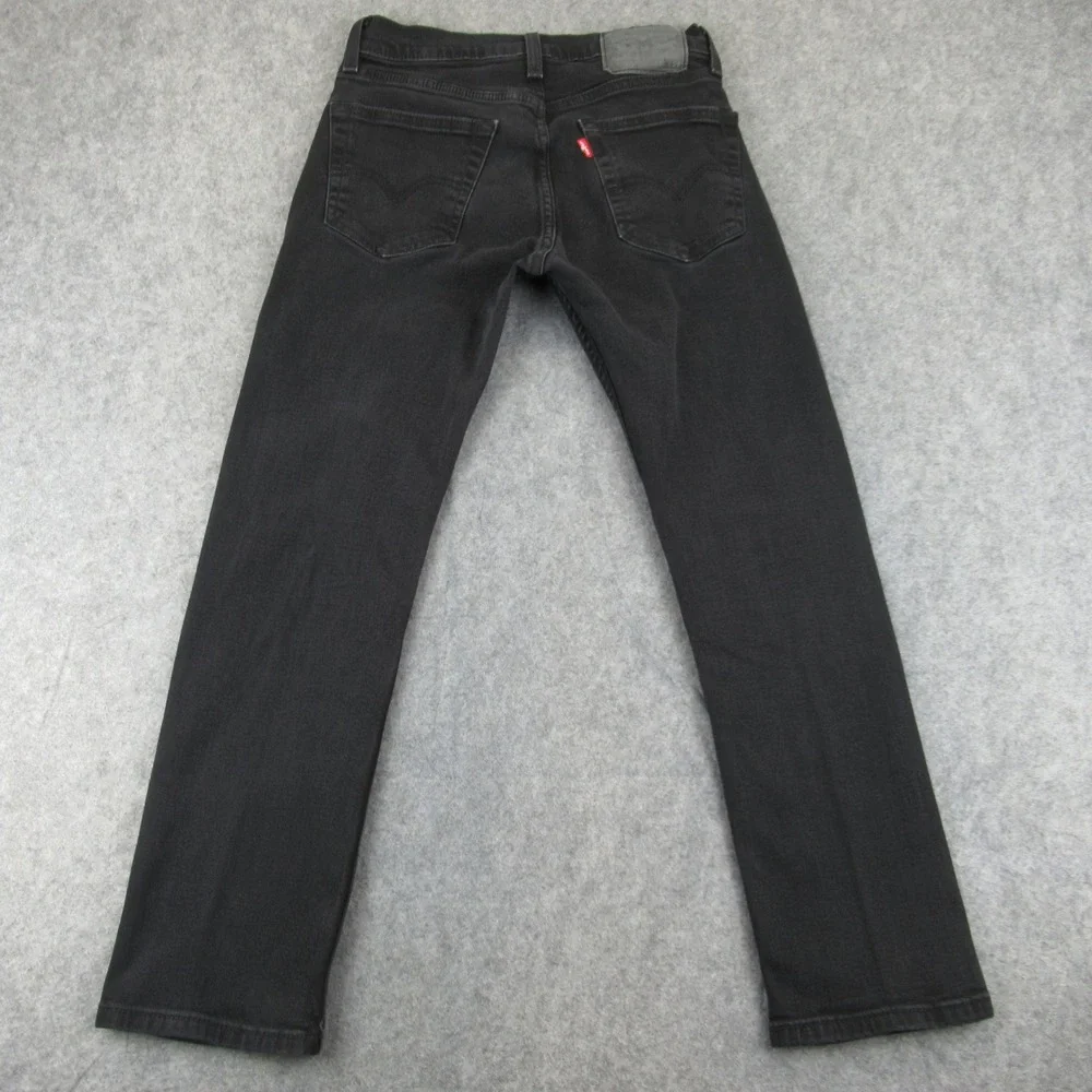 Levis 505 Mens Slim Straight Jeans‎ Black Denim W27 L29 00505-1469